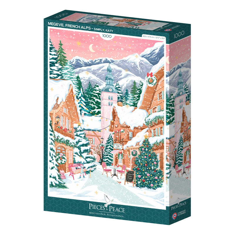 Puzzle 1000p. - Megève, Alpes Françaises Pieces & Peace
