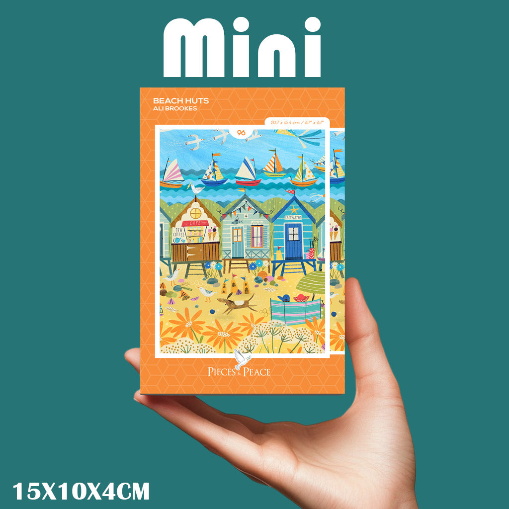 Mini Puzzle - Mini Beach Huts Pieces & Peace