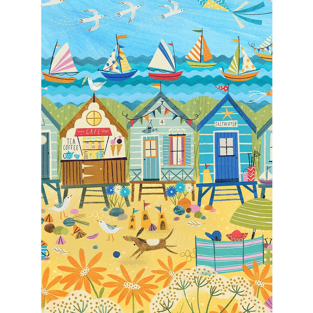 Mini Puzzle - Mini Beach Huts Pieces & Peace
