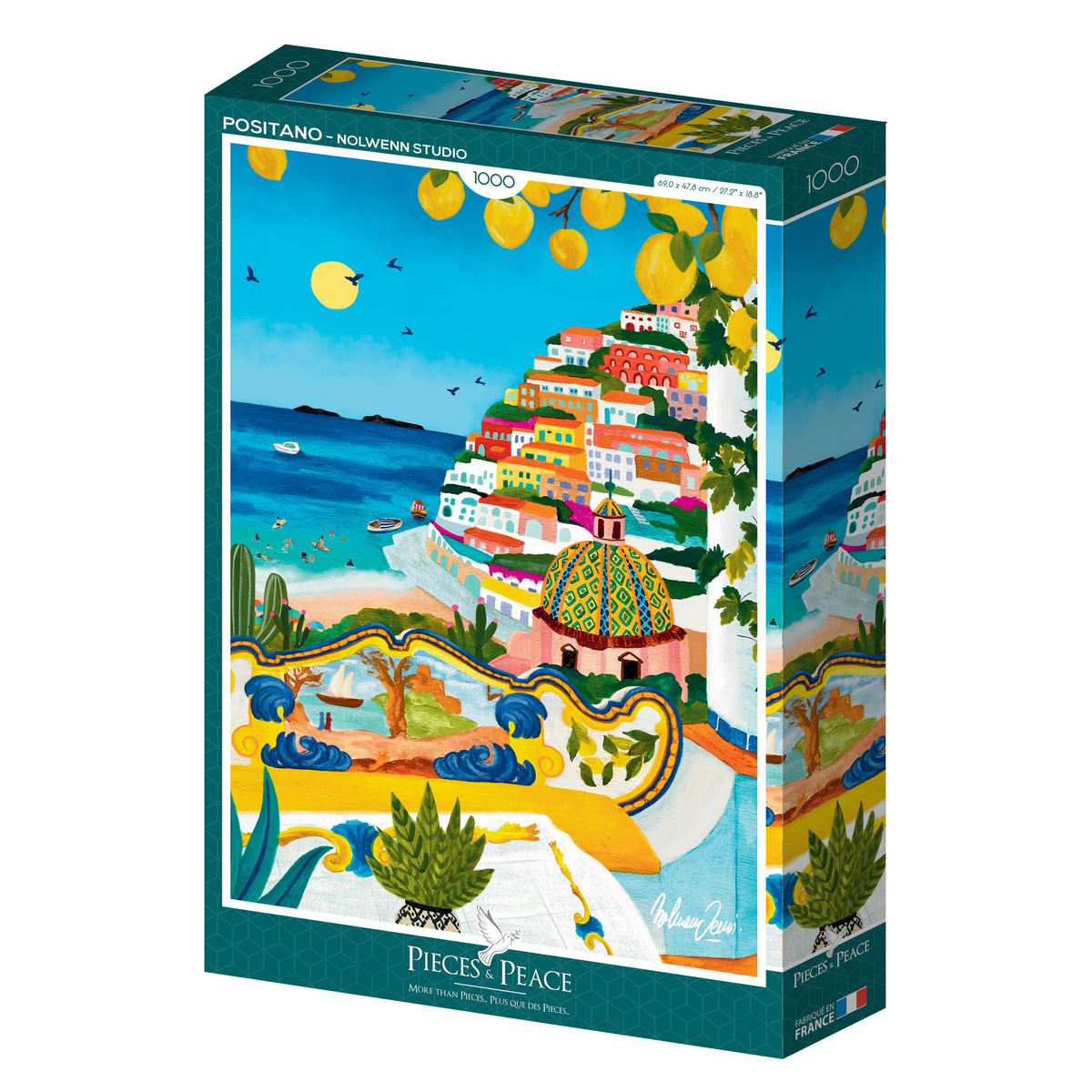 Puzzle 1000p. - Positano, Italie Pieces & Peace