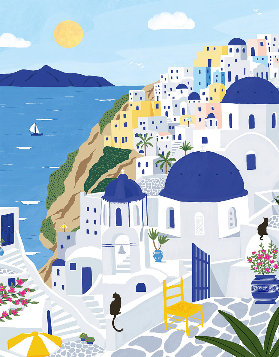 Puzzle 500p. - Santorini Pieces & Peace