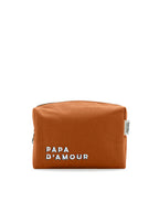 Trousse de toilette brodée PAPA D’AMOUR cuivre